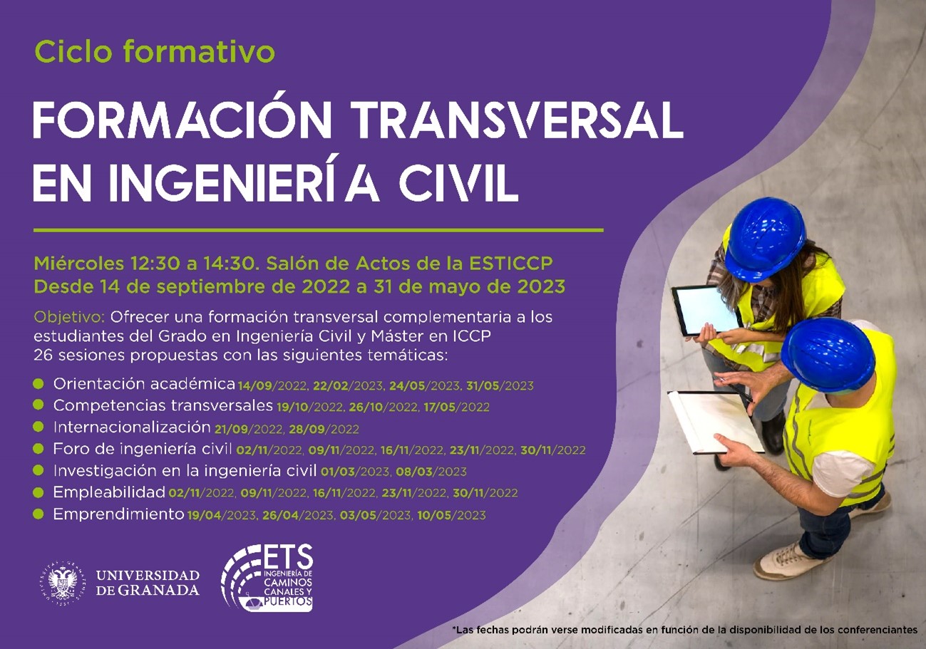 Planificación Formación Transversal en Ingeniería Civil curso 2022/2023